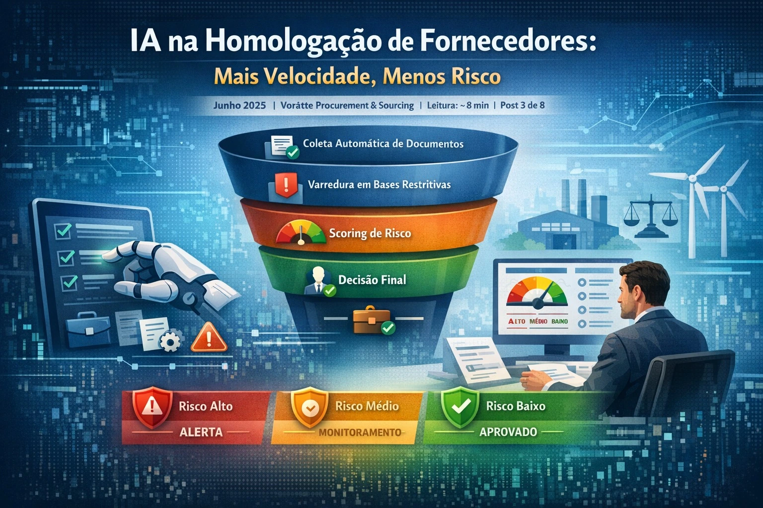 IA na homologação de fornecedores: mais velocidade, menos risco